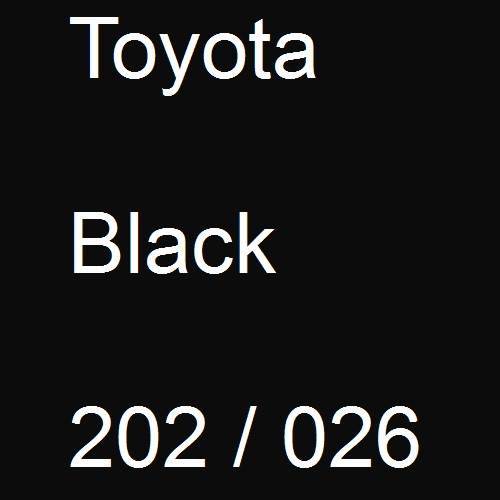 Toyota, Black, 202 / 026.